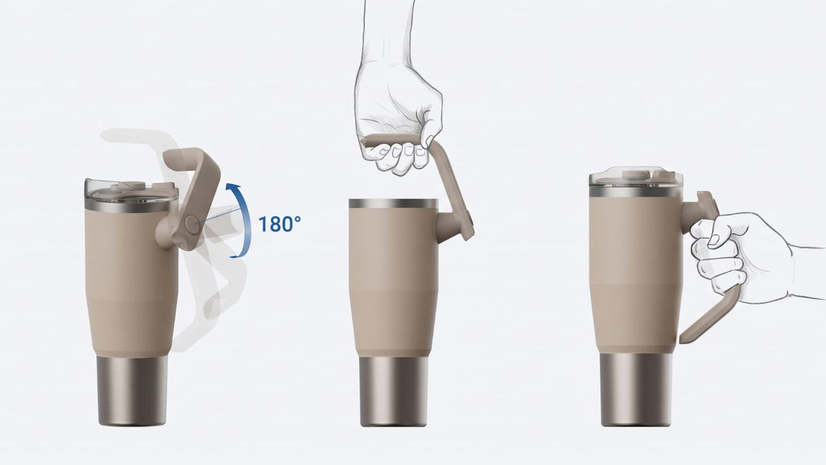 Rove Swivel — 40oz Tumbler with 3 Lids