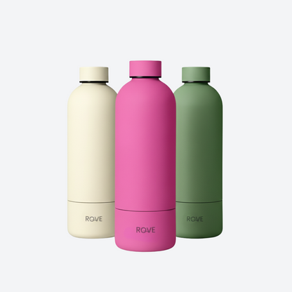 Rove StashTherm — 25oz Insulated Bottle with Snack Base
